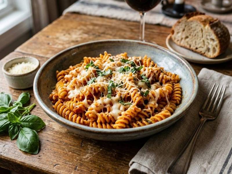 Cheesy Tomato Pasta