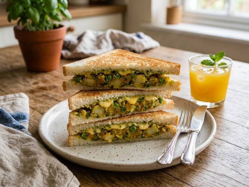 BiteBox Aloo Masala Cheese Toast