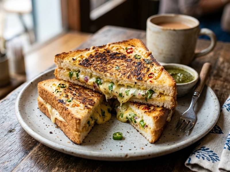 BiteBox Cheese Chilli Toast Sandwich